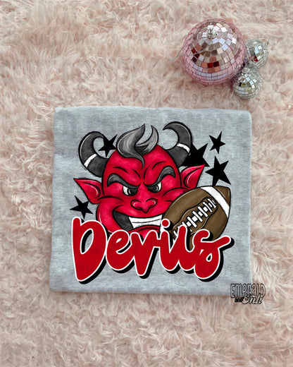 Mascot - Devils - DTF Transfer - TAT 5-7 biz days