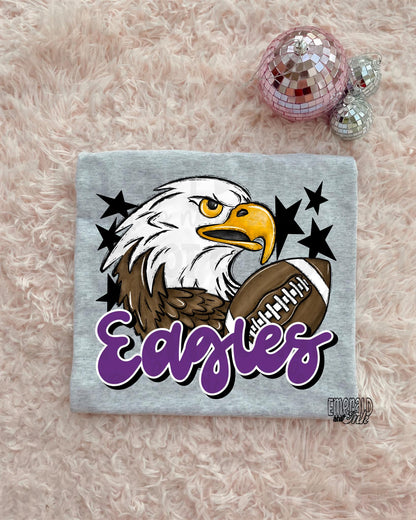 Mascot - Eagles (w/bird) - DTF Transfer - TAT 5-7 biz days