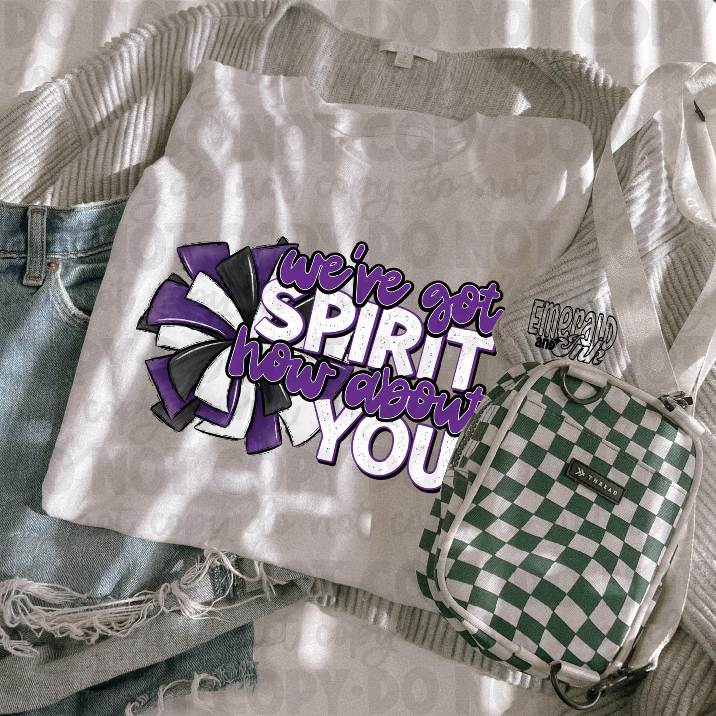 We've Got Spirit (Purple) - DTF Transfer*TAT 5-7 biz days