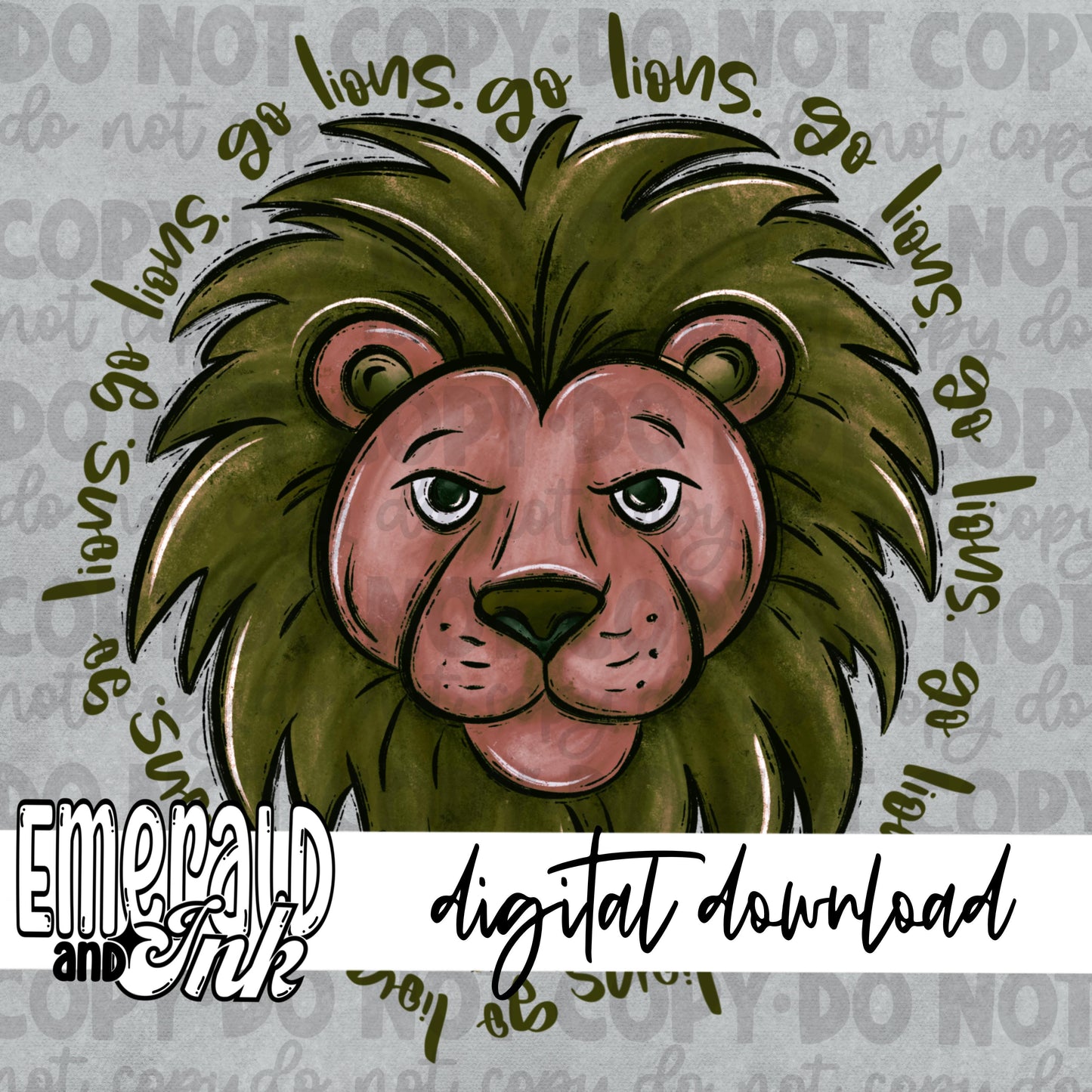 Go Lions (Green) - Digital Download