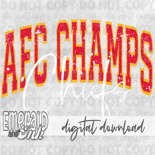 AFC CHAMPS Varsity Grunge - DIGITAL Download