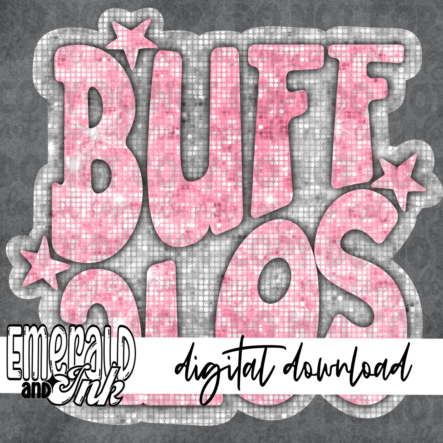 Buffalos Blingy Pink - Digital Download