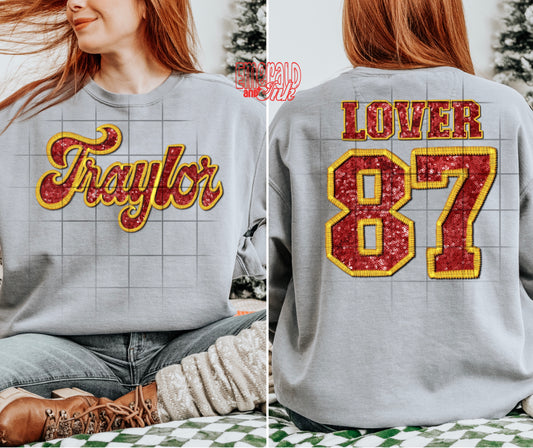 Lover Faux Embroidery SET - DTF Transfer *TAT 5-7 biz days