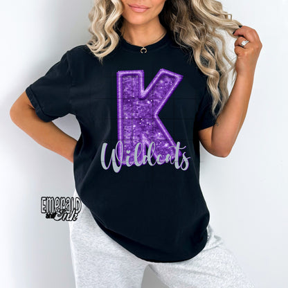K Wildcats (purple & grey) - Digital Download