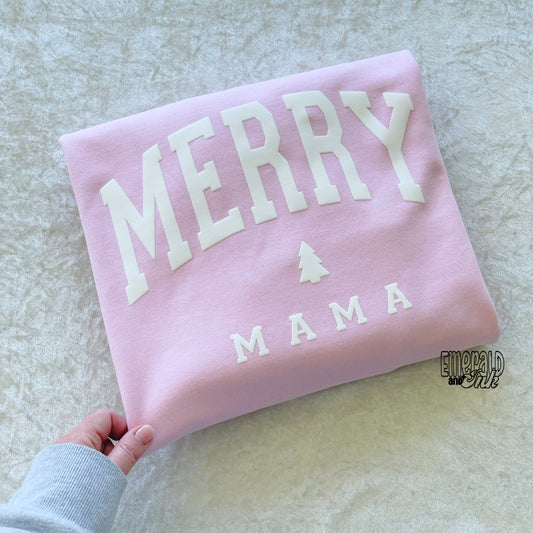 Merry Mama - puff screen print transfer 350°