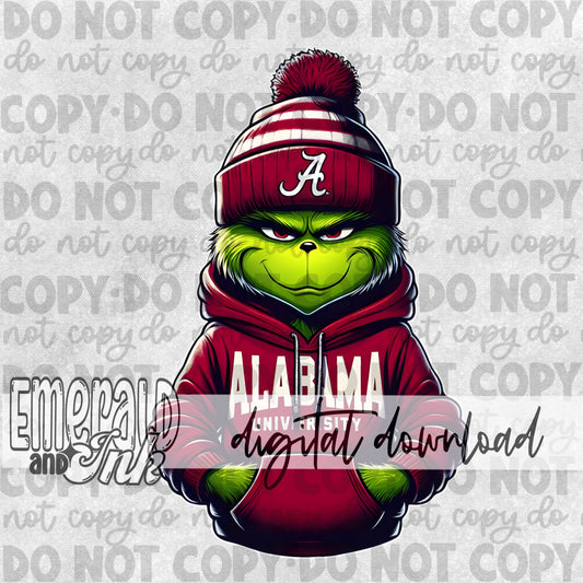 Mean Green Spirit Wear - Alabama Red - Digital Download