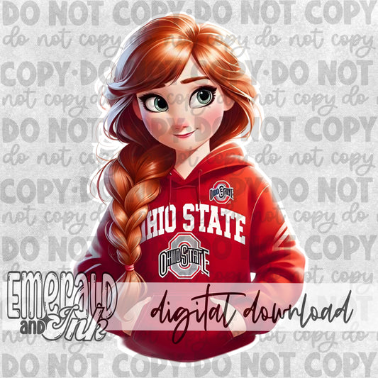 Arendelle Princess - Ohio Red - Digital Download
