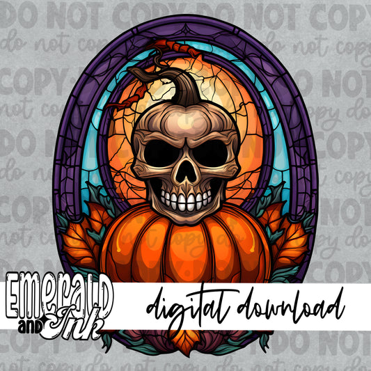 Halloween Stained Glass - Digital Download