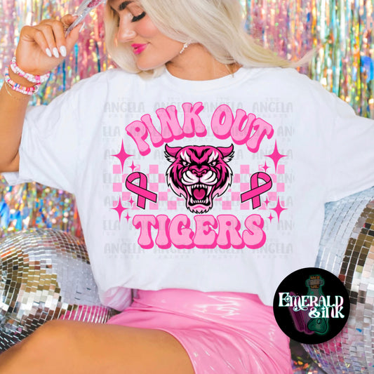 Tigers Pink Out  - DTF Transfer*TAT 5-7 biz days