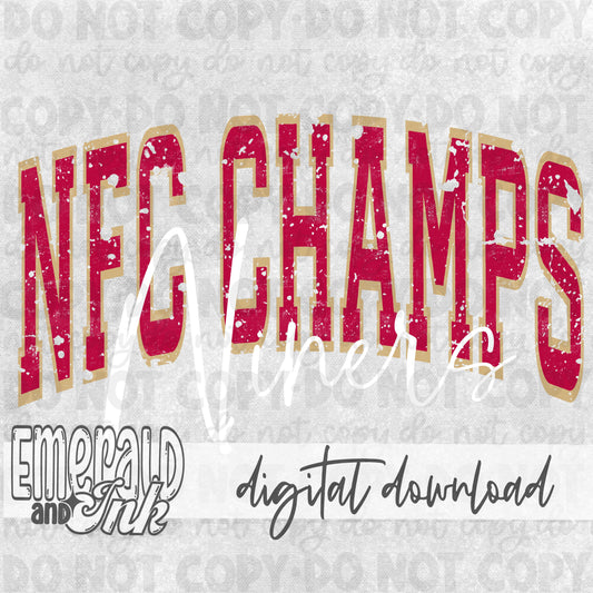 NFC CHAMPS Varsity Grunge - DIGITAL Download