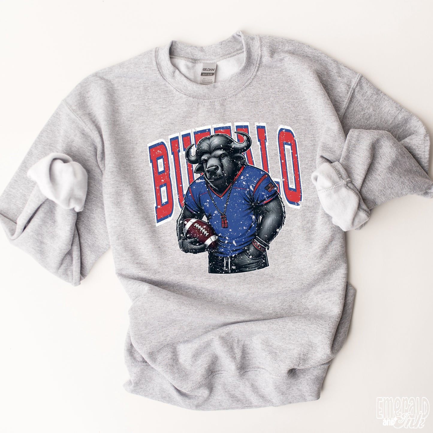 Buffalo Varsity Grunge Mascot - DTF Transfer