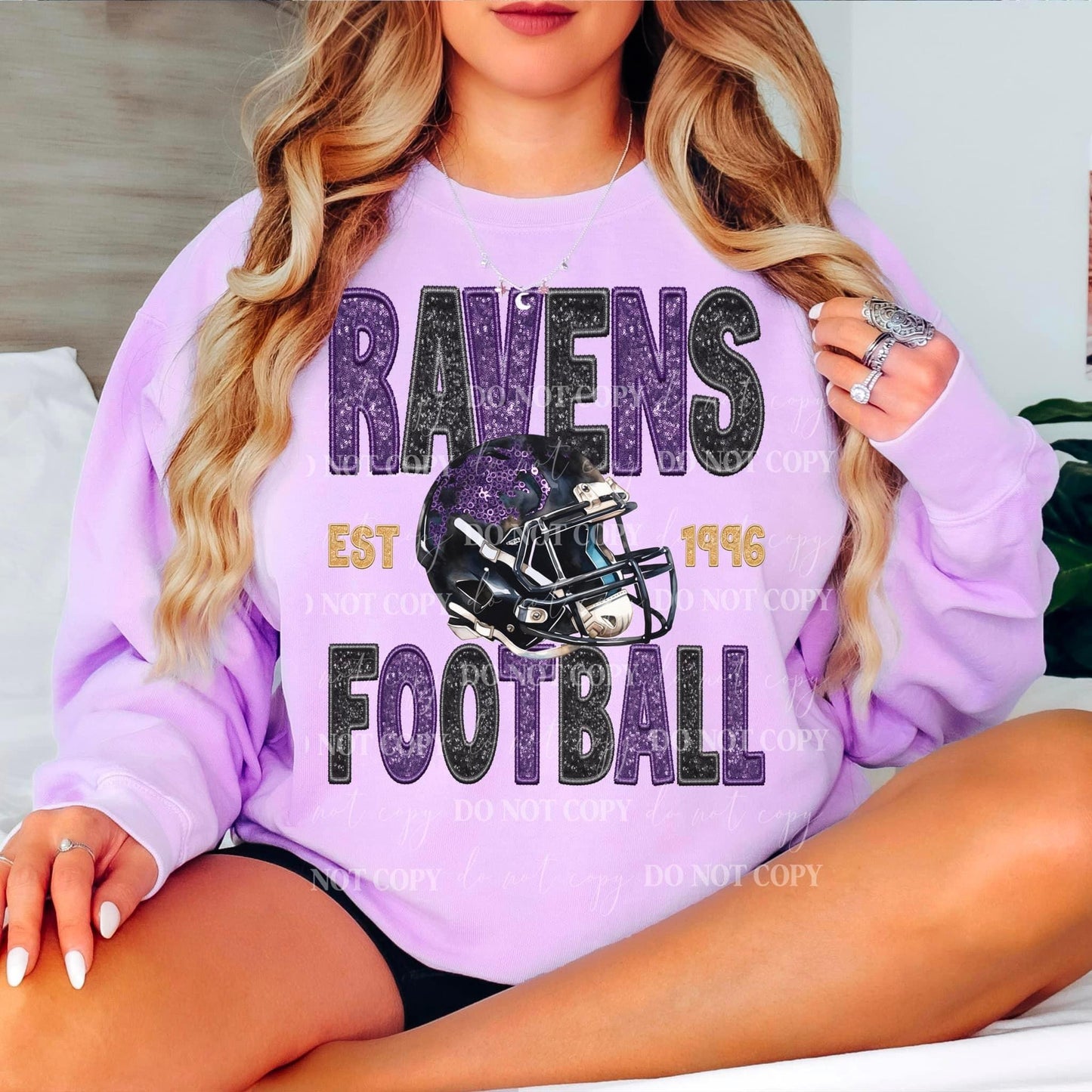 Football Bmore Faux Embroidery - DTF Transfer
