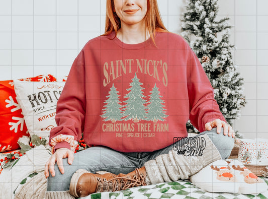 Saint Nicks Christmas Tree Farm - DTF Transfer*TAT 5-7 biz days