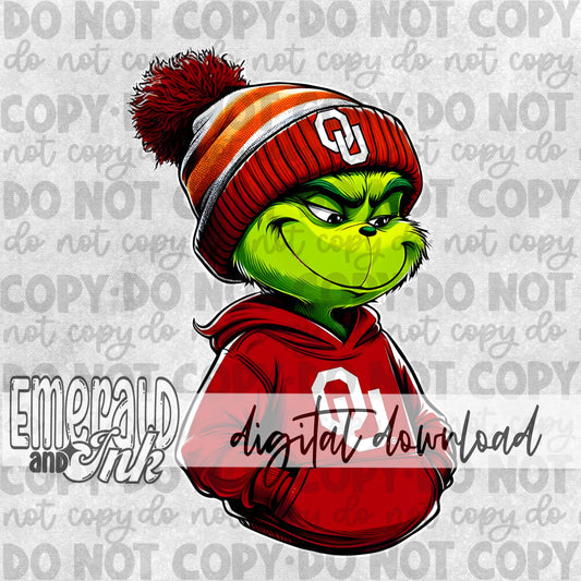 Mean Green Spirit Wear - Oklahoma Red - Digital Download