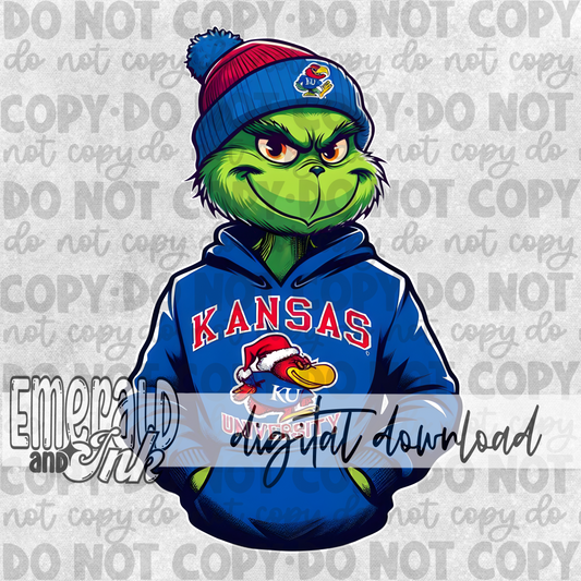 Mean Green Spirit Wear - Kansas Blue - Digital Download