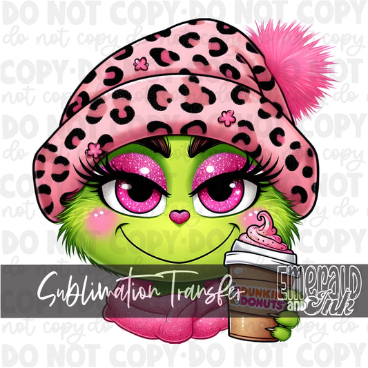 Cutesy Green Girl 2 - Adult Size Sublimation Transfer