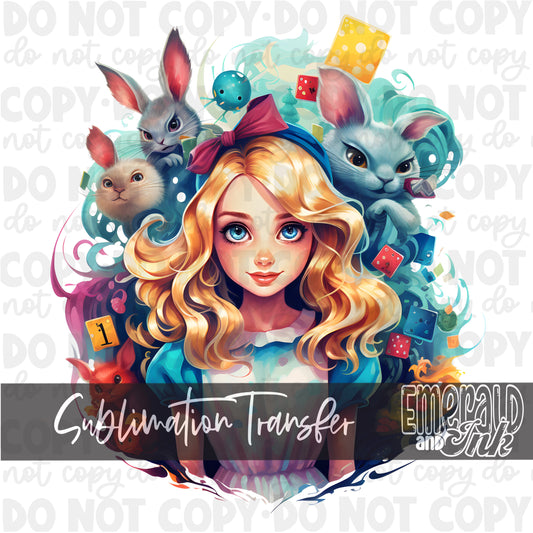 Alice Inspired 1 - Adult Size Sublimation Transfer