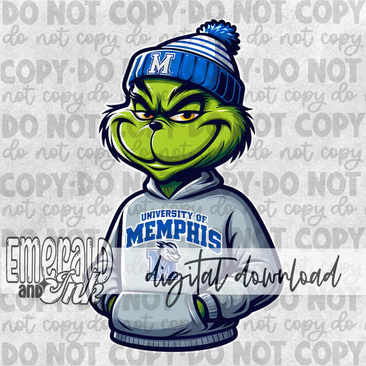 Mean Green Spirit Wear - Memphis Blue - Digital Download