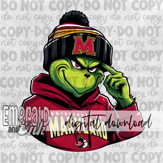 Mean Green Spirit Wear - Maryland Red 2 - Digital Download