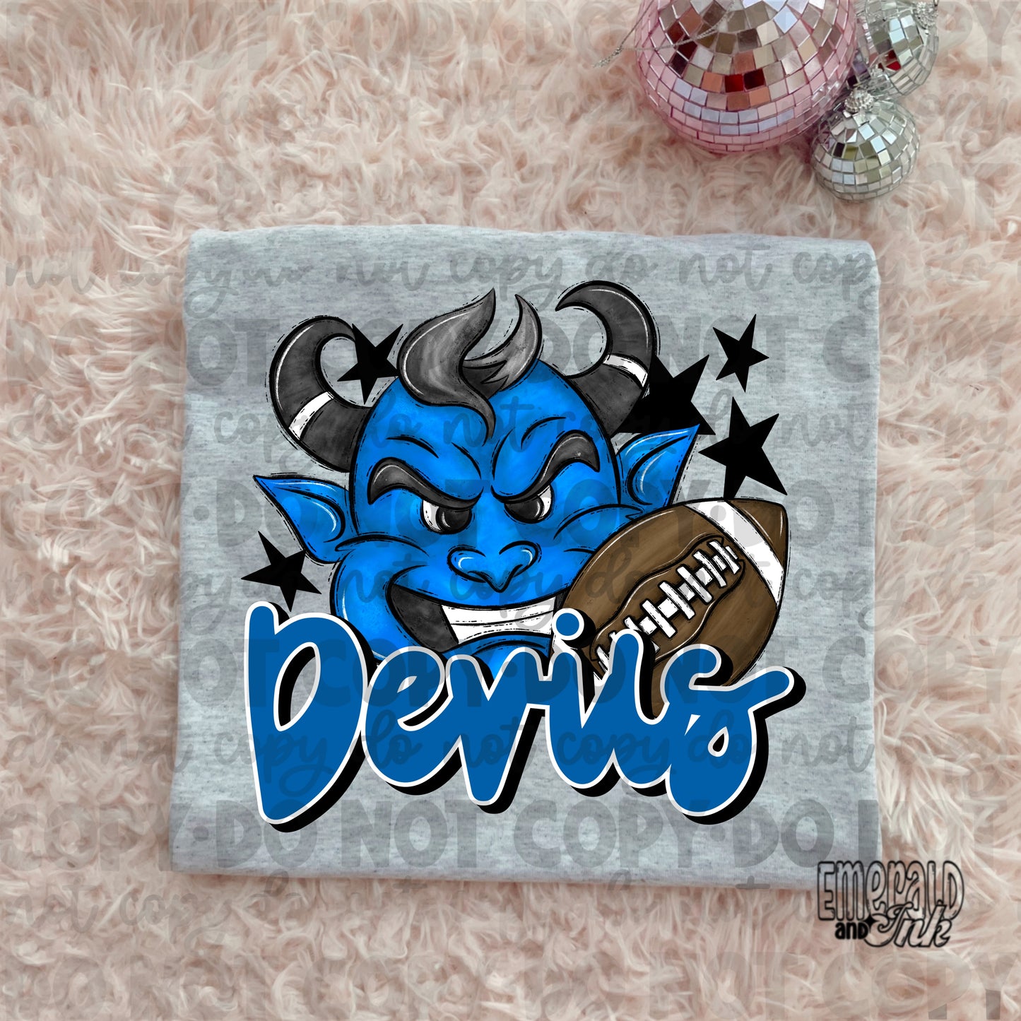 Mascot - Devils - DTF Transfer - TAT 5-7 biz days