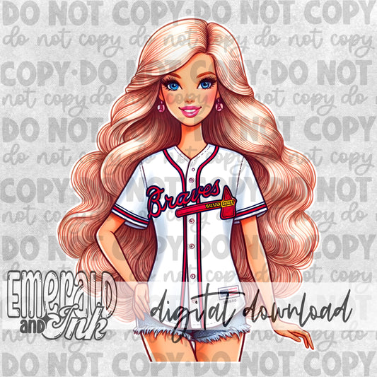 Baseball Doll - Georgia - DIGITAL Download
