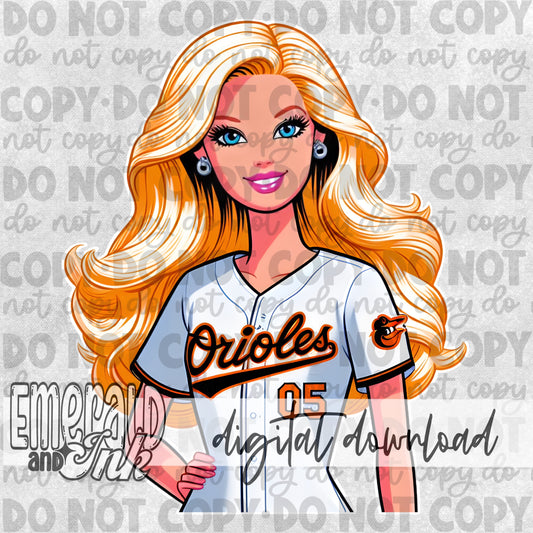 Baseball Doll - Maryland - DIGITAL Download