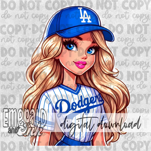 Baseball Doll - Cali Blue - DIGITAL Download