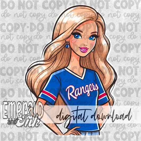 Baseball Doll - Arlington - DIGITAL Download