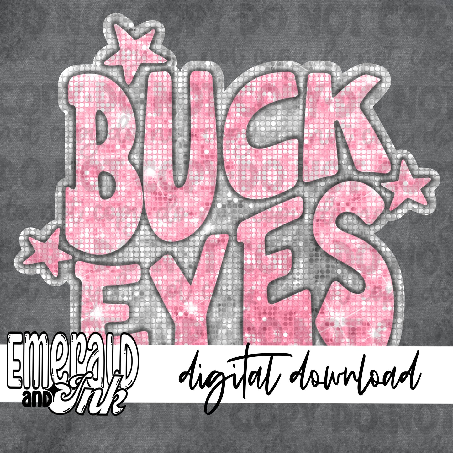 Buckeyes Blingy Pink - Digital Download