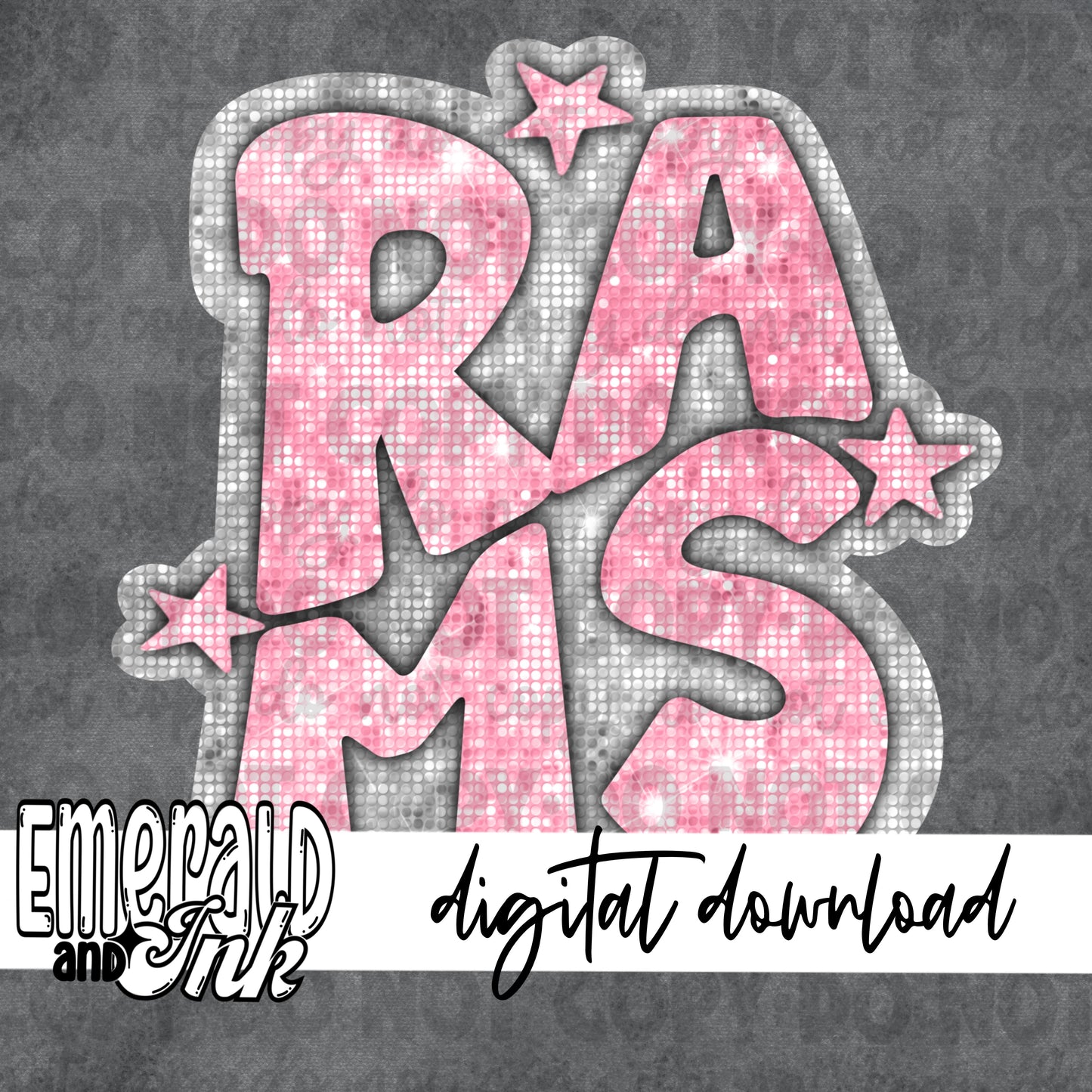 Rams Blingy Pink - Digital Download