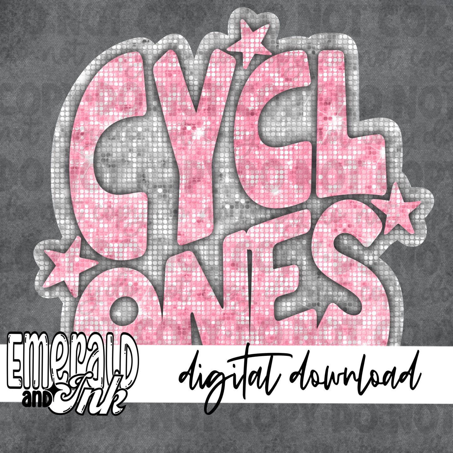 Cyclones Blingy Pink - Digital Download