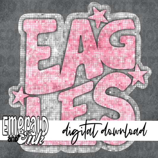 Eagles Blingy Pink - Digital Download