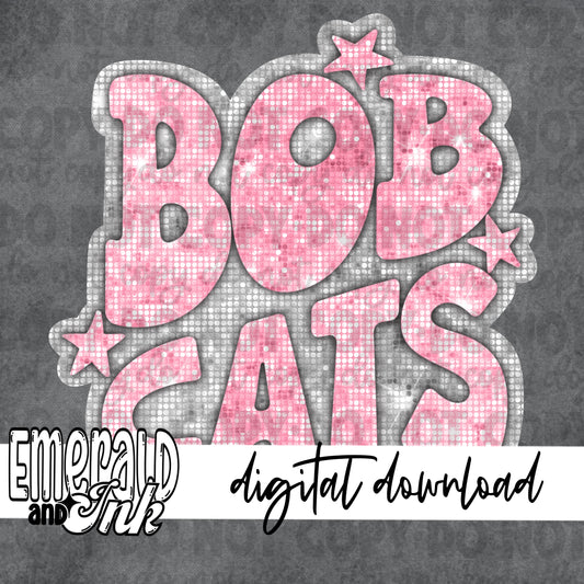 Bobcats Blingy Pink - Digital Download