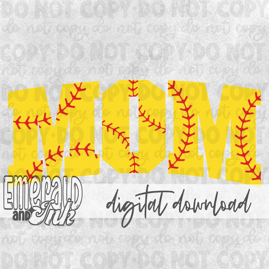 Mom Varsity - Softball - DIGITAL Download