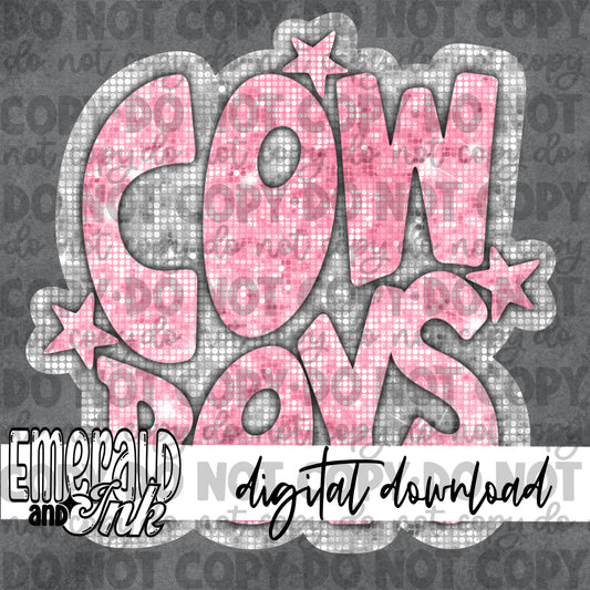 Cowboys Blingy Pink - Digital Download
