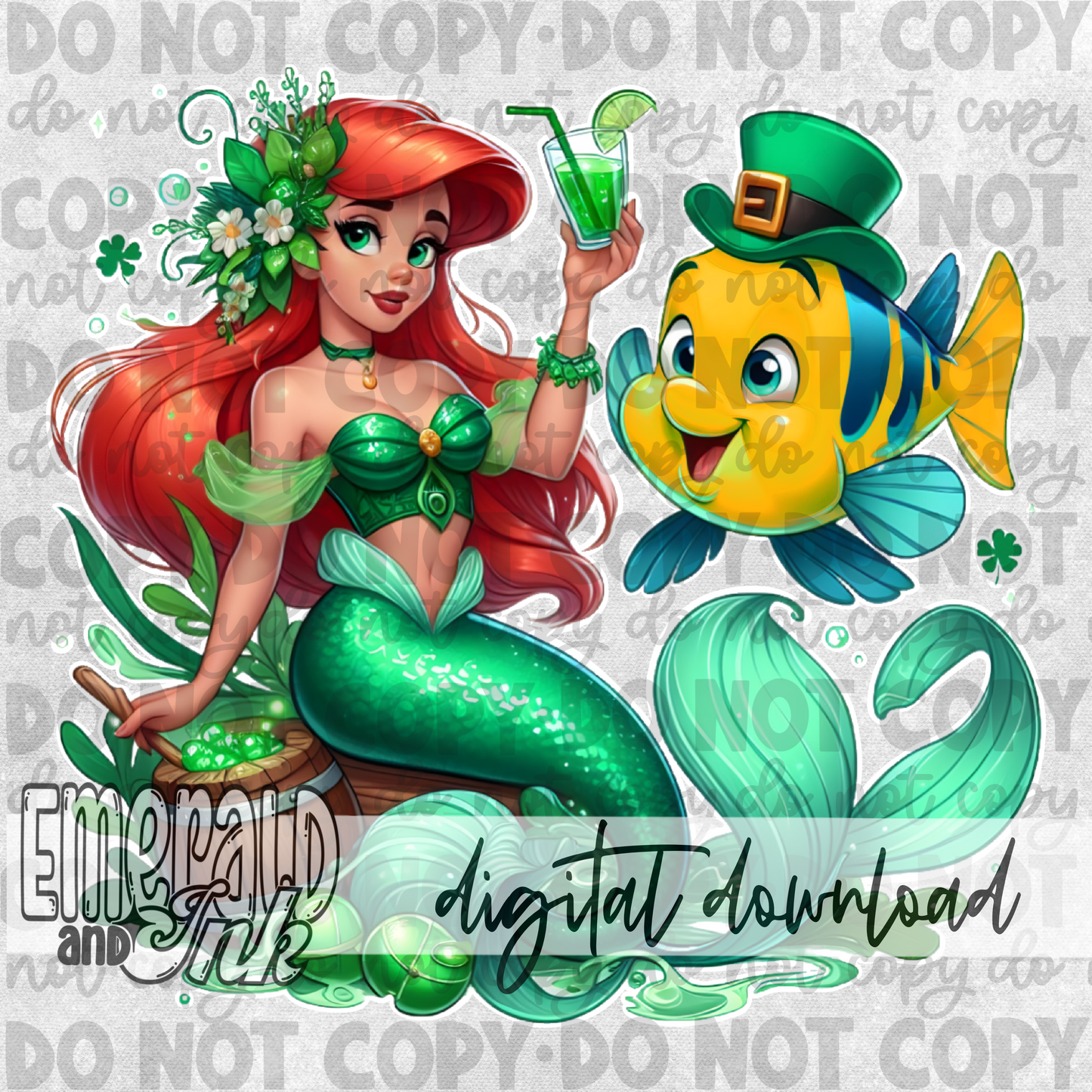 St Patricks Day Under the Sea Friends - DIGITAL Download