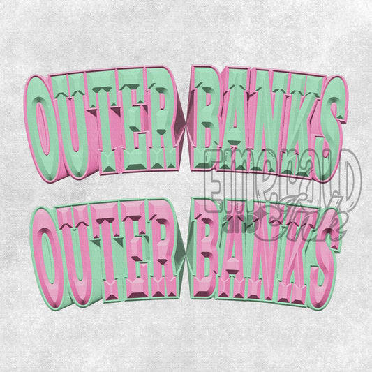 Outer Banks/East Coast 3D Varsity Mini Bundle - DIGITAL Download