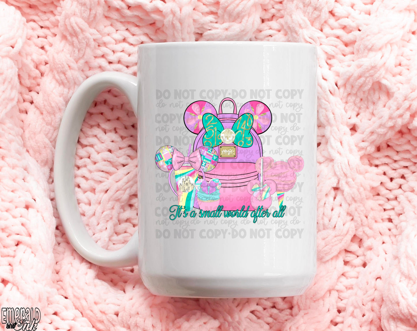 It's a small world afterall - UVDTF Mug/Cup Transfer