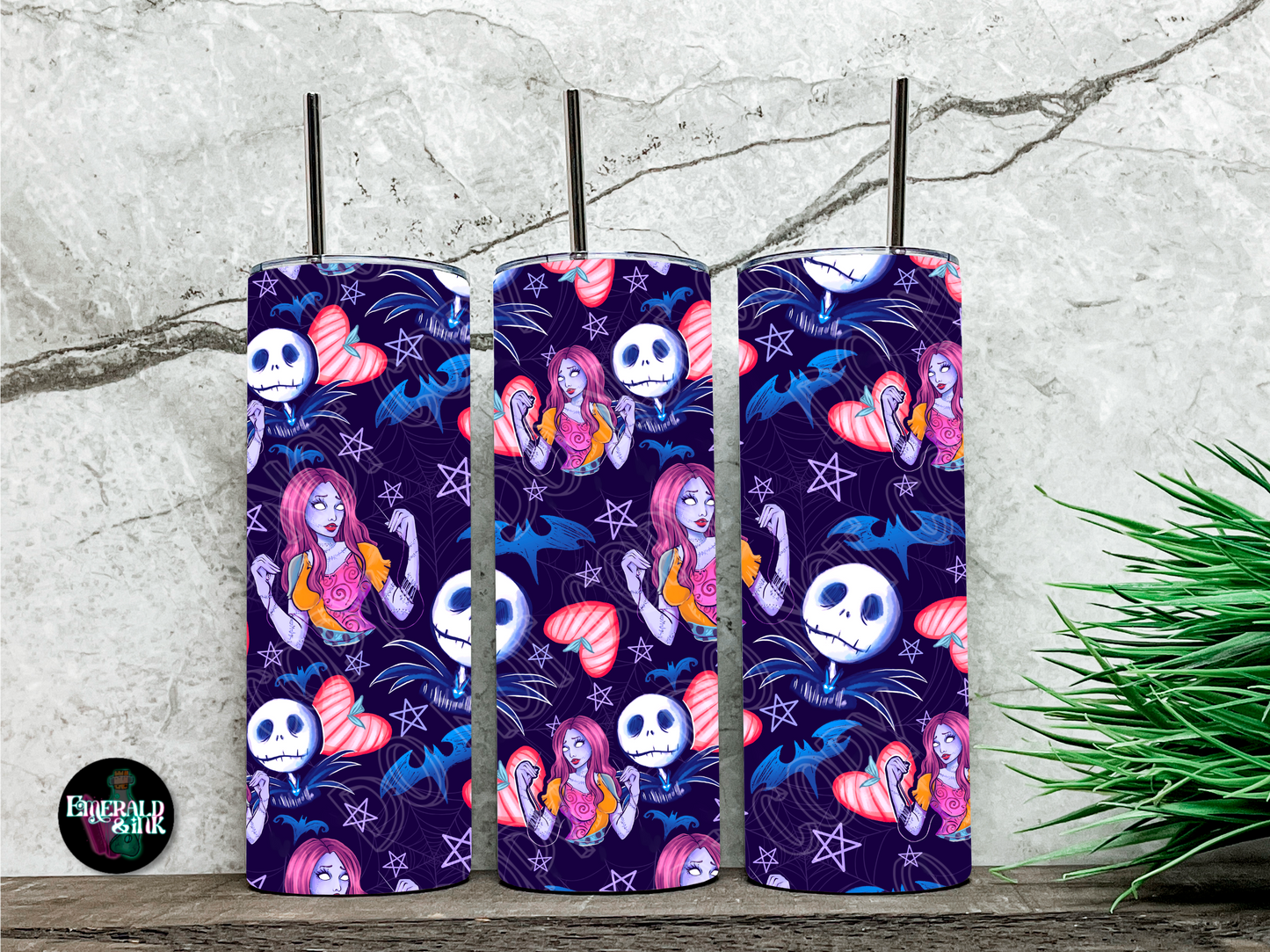 The Halloween lovers - Tumbler Sublimation Transfer