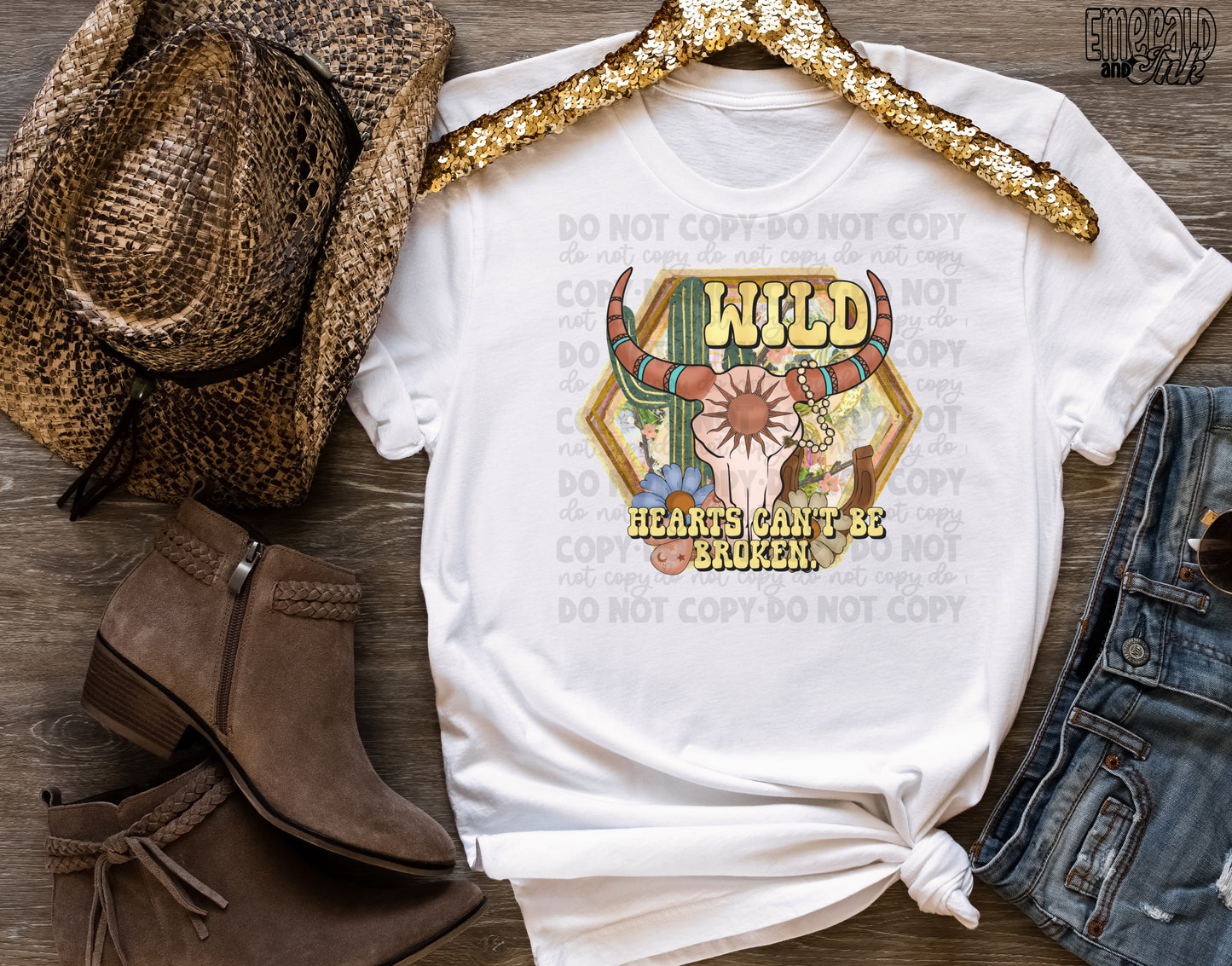 Wild hearts can’t be broken - Adult Size Sublimation Transfer