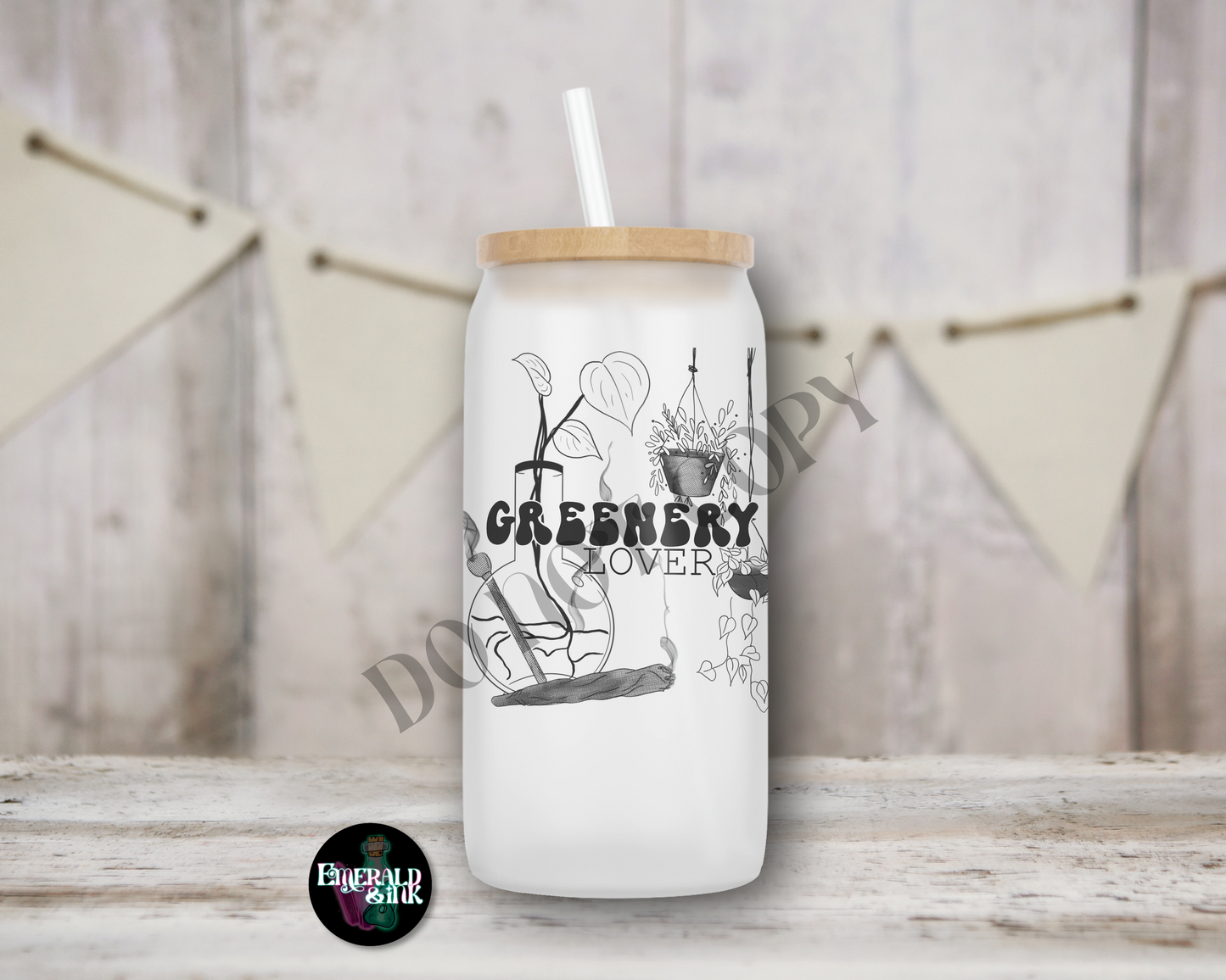 Greenery lover - Mug/ Glass Can Size Sublimation Transfer