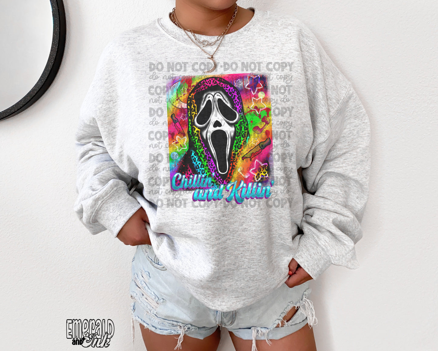 Chillin and killin - Adult Size Sublimation Transfer